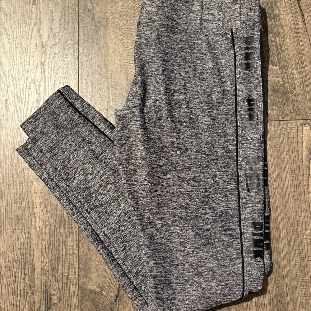 Gray PINK Logo Leggings